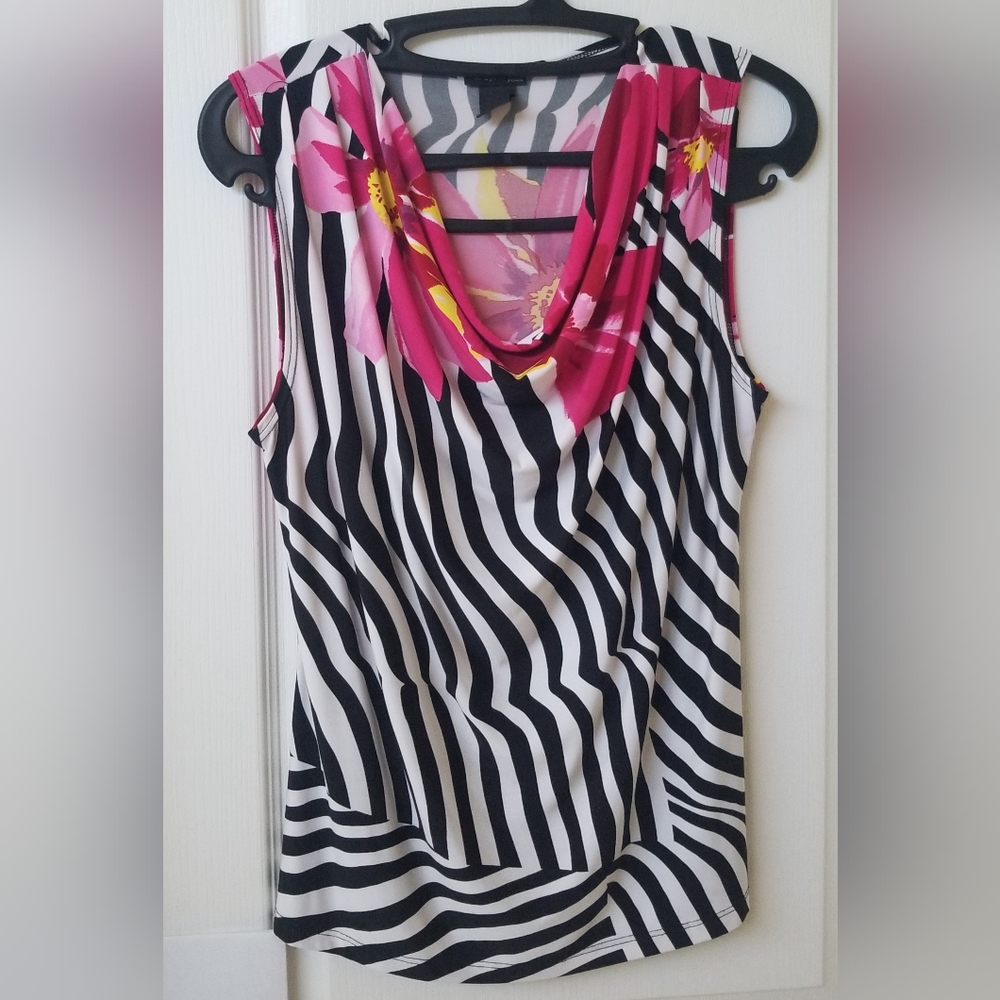 Nue Options Petites Sleeveless Cowl Neck Tank Top Size L